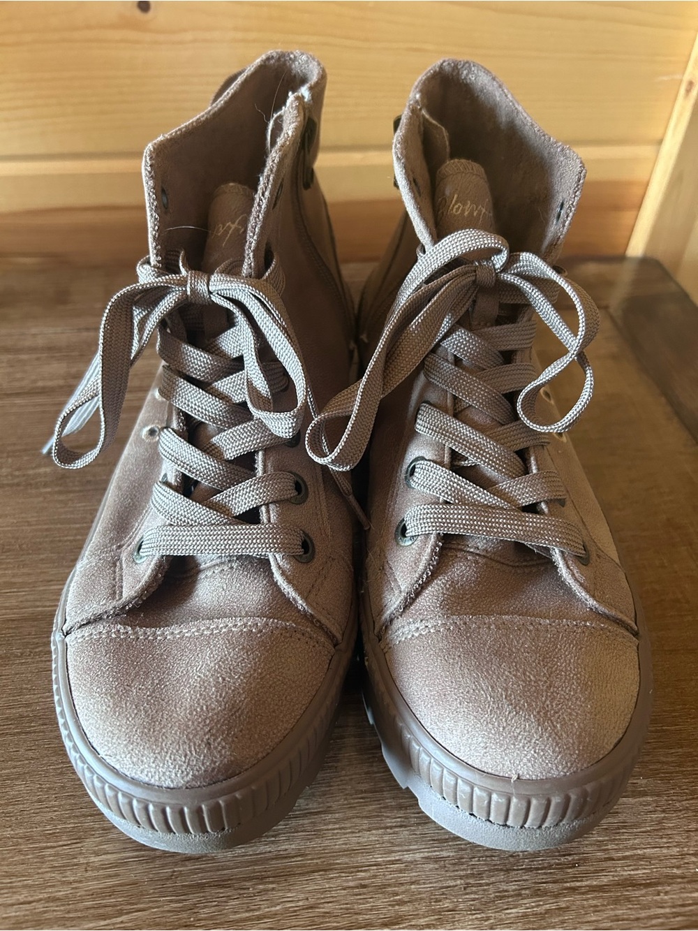 Blowfish Taupe High-Top Sneakers
